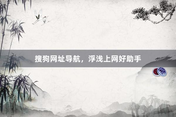 搜狗网址导航，浮浅上网好助手